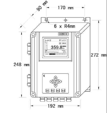 LC200-B称重仪表尺寸