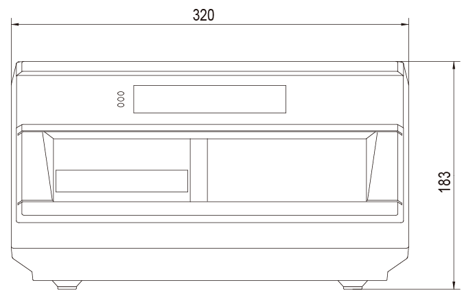 XK3190-DS10称重仪表正视图