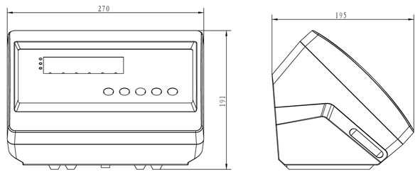 XK3190-A7称重仪表尺寸
