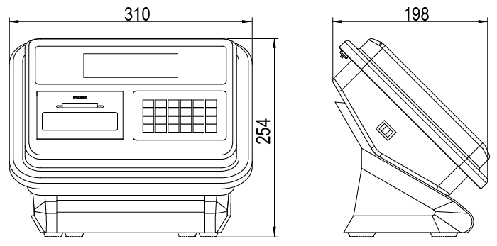 XK3190-DS5称重仪表尺寸