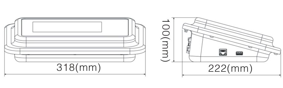 D39-WB(YTW)称重仪表产品尺寸